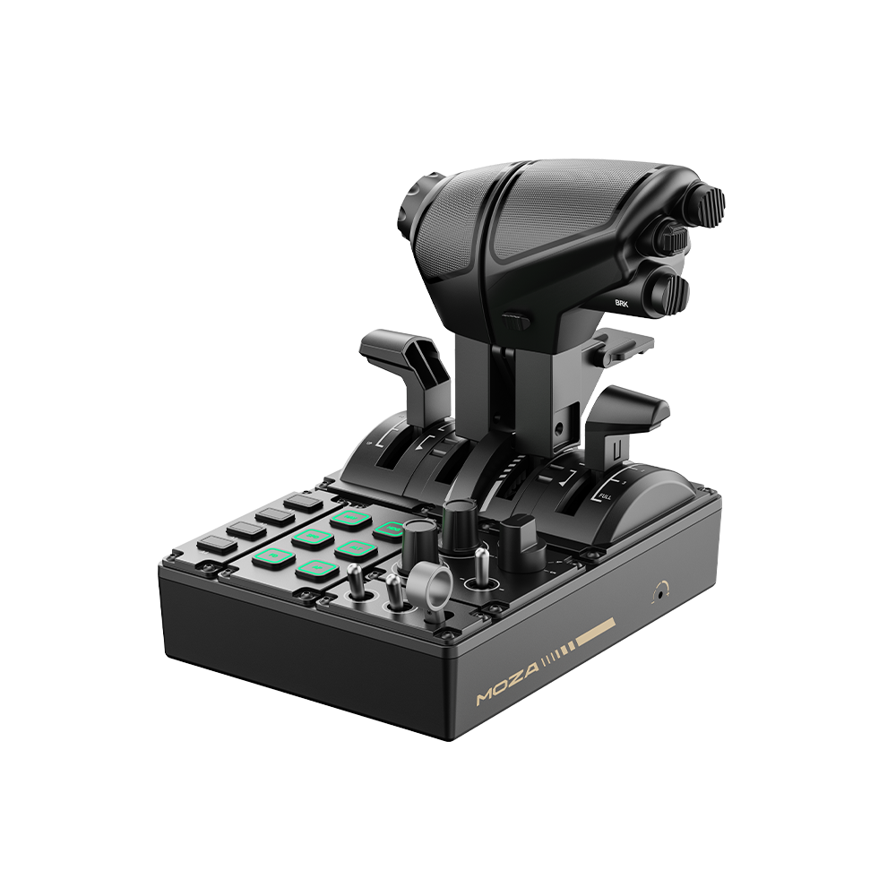 NexusFlight Throttle Quadrant – Modular 4-Axis Throttle with Swappable Fighter, 737 & A320 Levers, RGB Panel – NexusFlight Throttle Quadrant modular four-axis throttle – photo 1 of 4
