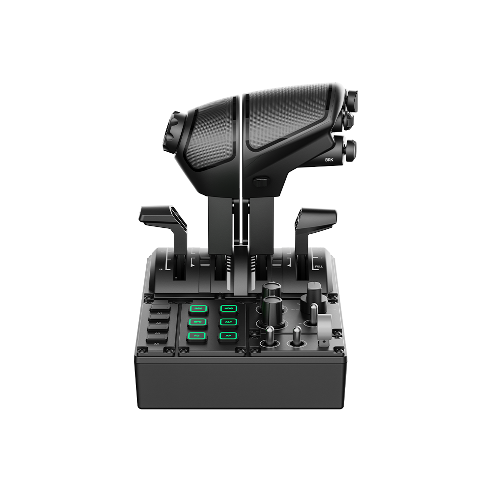 NexusFlight Throttle Quadrant – Modular 4-Axis Throttle with Swappable Fighter, 737 & A320 Levers, RGB Panel – NexusFlight Throttle Quadrant modular four-axis throttle – photo 3 of 4