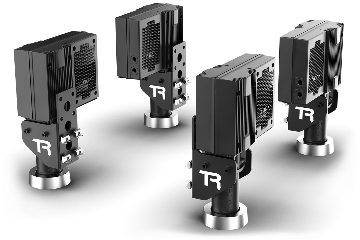 NexusMotion Pro 4-Actuator Haptic Motion System – 1.5" Stroke, 460 kg Capacity, with Brackets for Aluminium Rigs