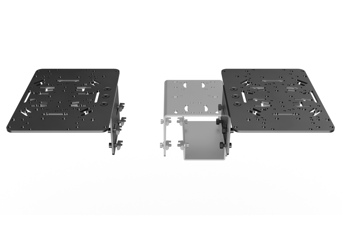 NexusMount Left & Right HOTAS Mounts for Aluminium Profile Sim Rigs – Modular Flight Sim Kit – NexusMount left and right HOTAS flight sim mounts – photo 1 of 4