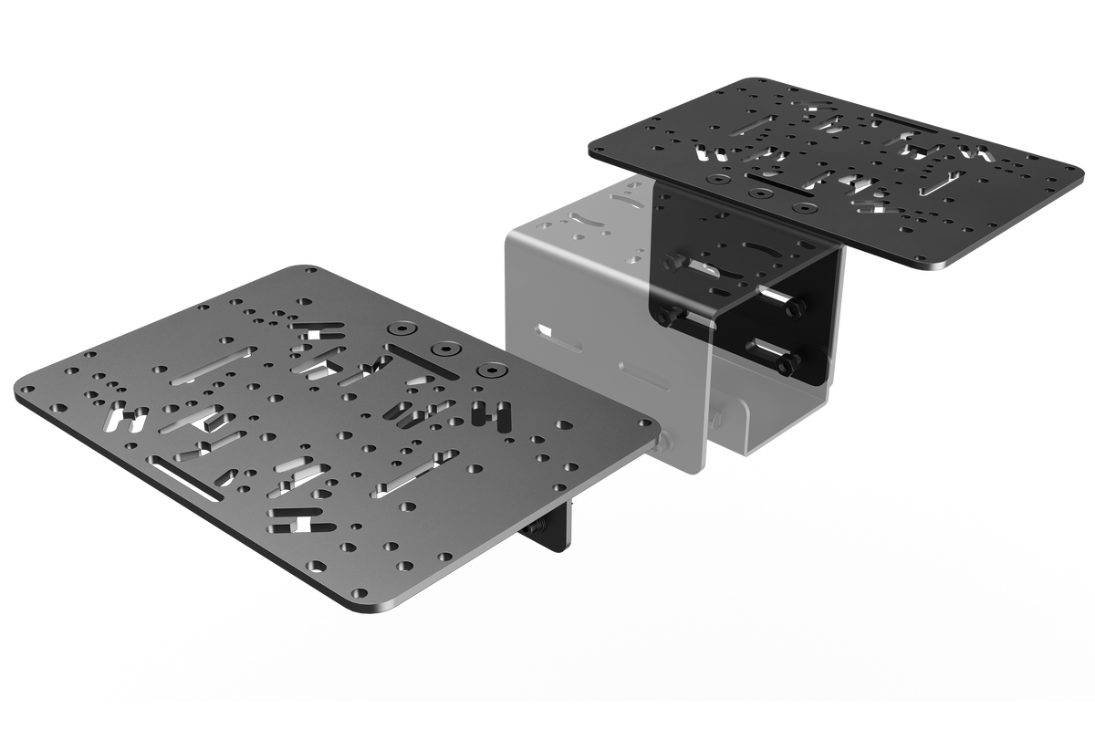 NexusMount Left & Right HOTAS Mounts for Aluminium Profile Sim Rigs – Modular Flight Sim Kit – NexusMount left and right HOTAS flight sim mounts – photo 2 of 4