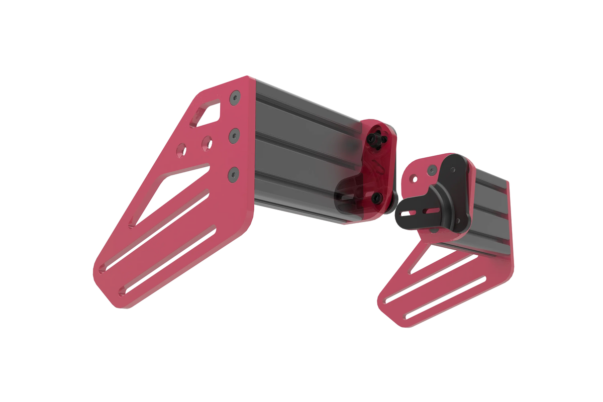 NexusMount Side-Mount Plates for NexusDrive DD Wheel Bases – 0–15° Angle Adjust (Plates Only) – anodised aluminium side-mount plates for a direct drive wheel base – photo 4 of 5