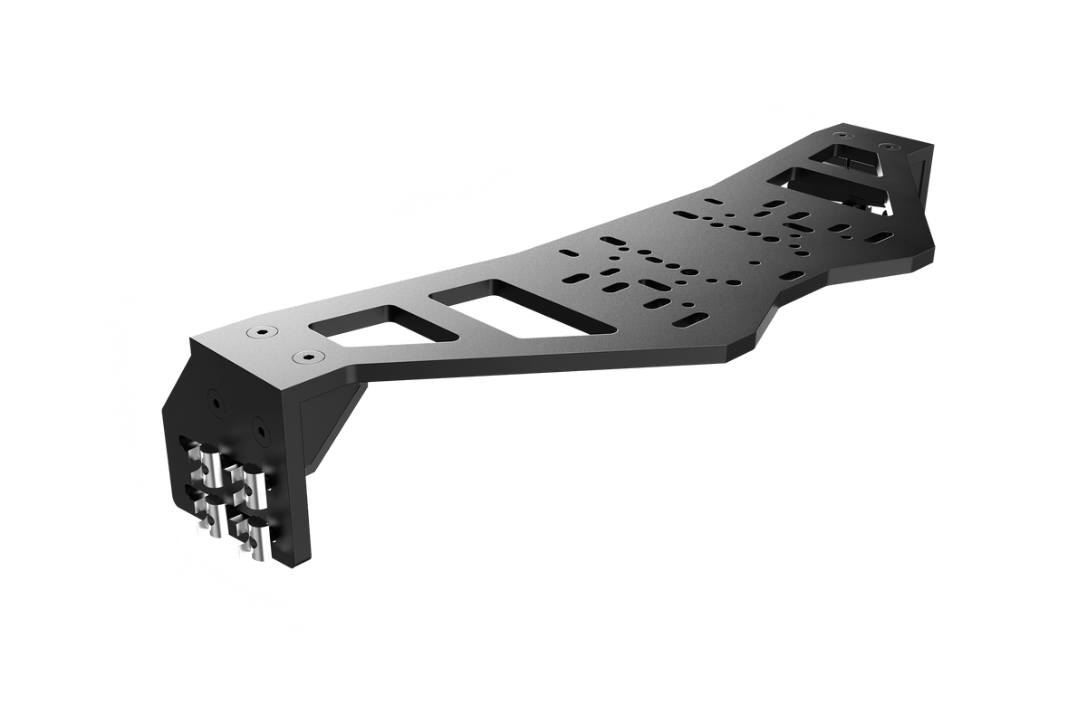 NexusMount Universal Wheel Plate – 10 mm Carbon Steel, Full Slide, Height & Angle Adjustment, 580 mm – NexusMount universal adjustable wheel plate in 10 mm carbon steel – photo 2 of 10
