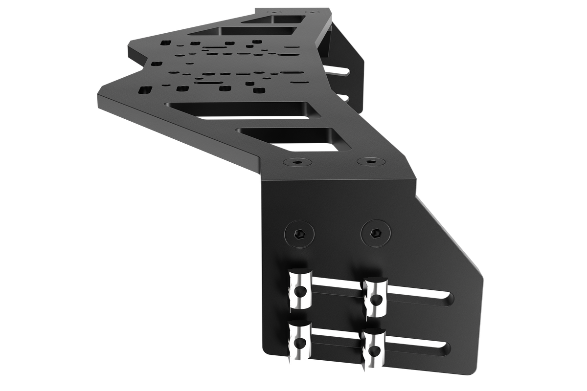 NexusMount Universal Wheel Plate – 10 mm Carbon Steel, Full Slide, Height & Angle Adjustment, 580 mm – NexusMount universal adjustable wheel plate in 10 mm carbon steel – photo 4 of 10