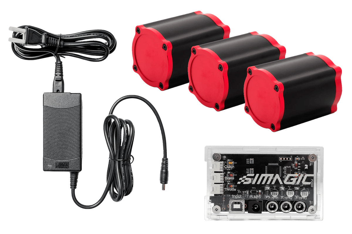 NexusPedal Haptic Reactor – Pedal Haptic Feedback Kit (1, 2 or 3 Reactors, Universal Driver Option) – pedal haptic reactor mounted on a sim racing pedal – photo 10 of 10