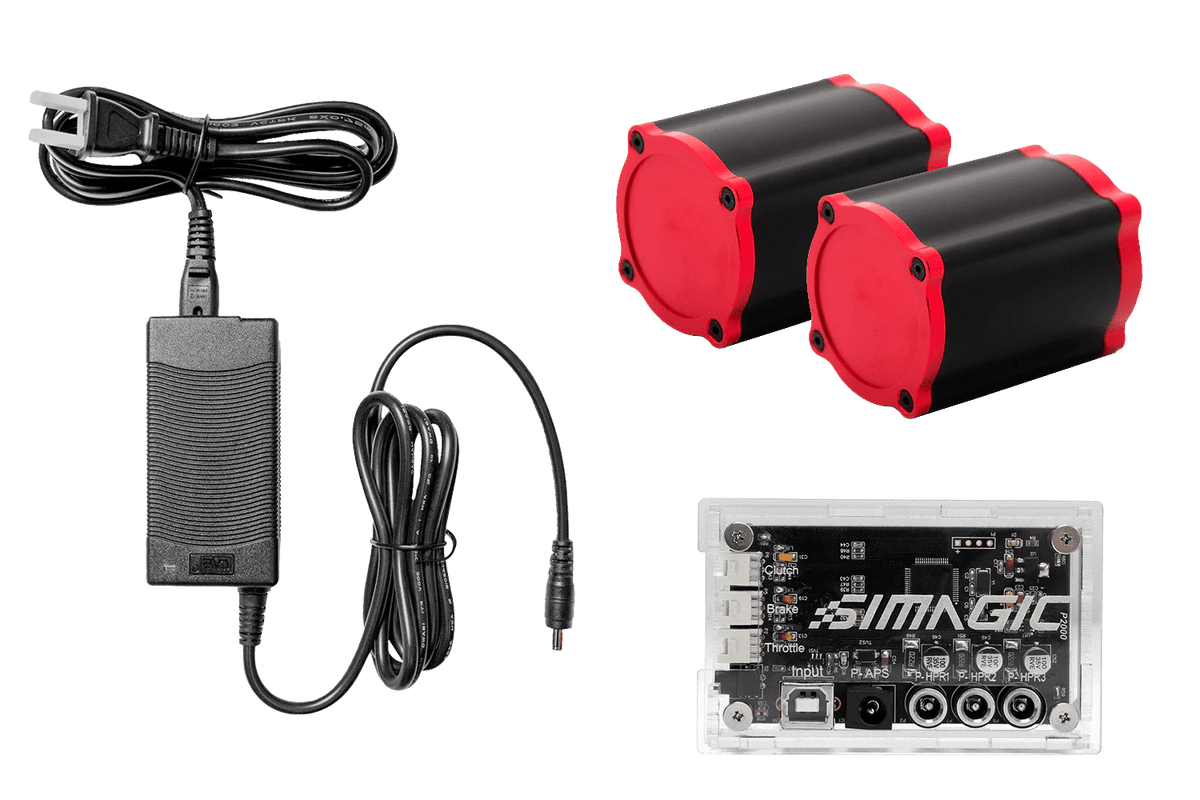 NexusPedal Haptic Reactor – Pedal Haptic Feedback Kit (1, 2 or 3 Reactors, Universal Driver Option) – pedal haptic reactor mounted on a sim racing pedal – photo 9 of 10