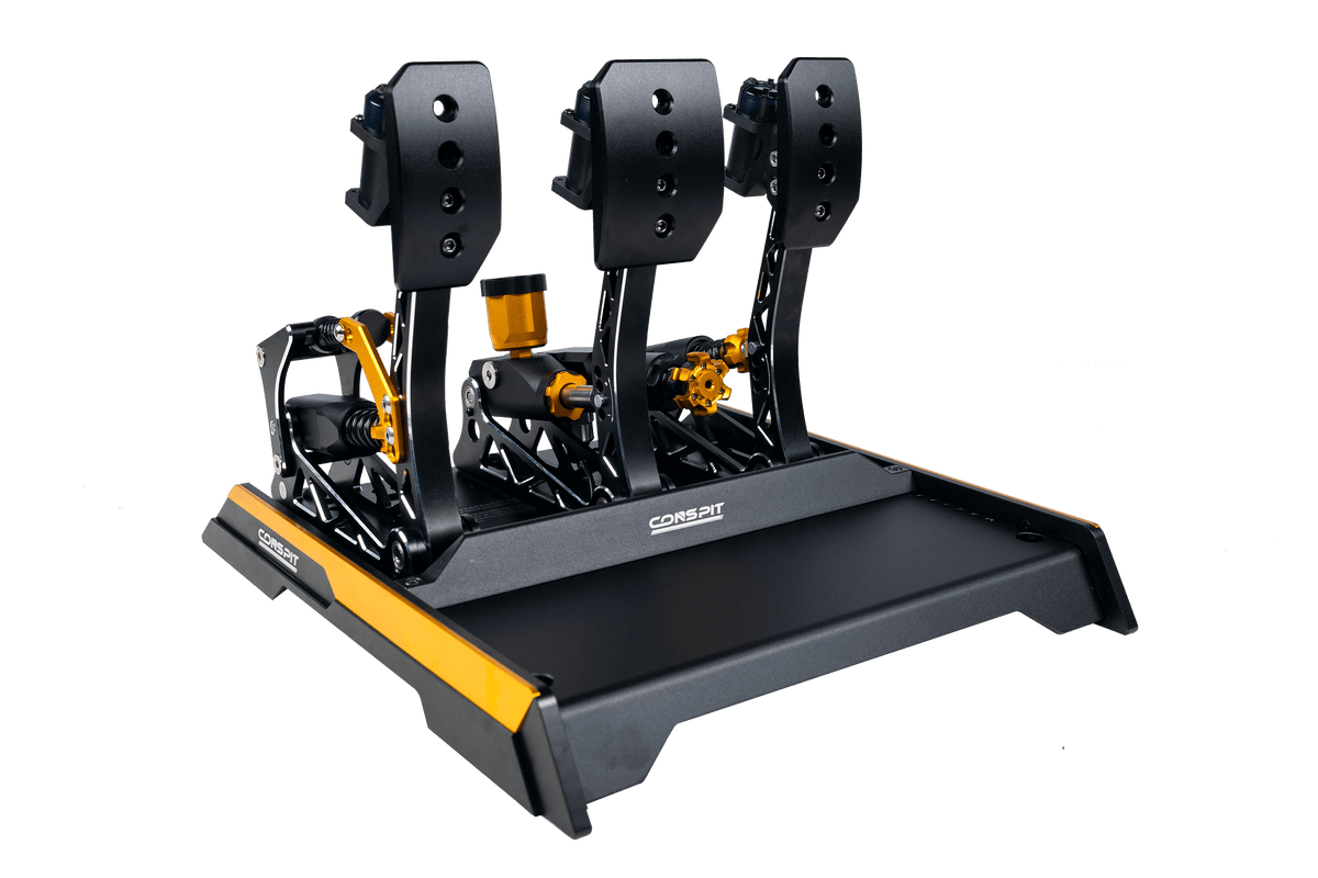 NexusPedal Hydraulic EVO – Dual-Stage Hydraulic 3-Pedal Set, 200 kg Brake & Built-In Haptics – NexusPedal Hydraulic EVO dual-stage hydraulic pedal set – photo 1 of 7