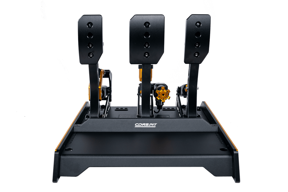 NexusPedal Hydraulic EVO – Dual-Stage Hydraulic 3-Pedal Set, 200 kg Brake & Built-In Haptics – NexusPedal Hydraulic EVO dual-stage hydraulic pedal set – photo 2 of 7