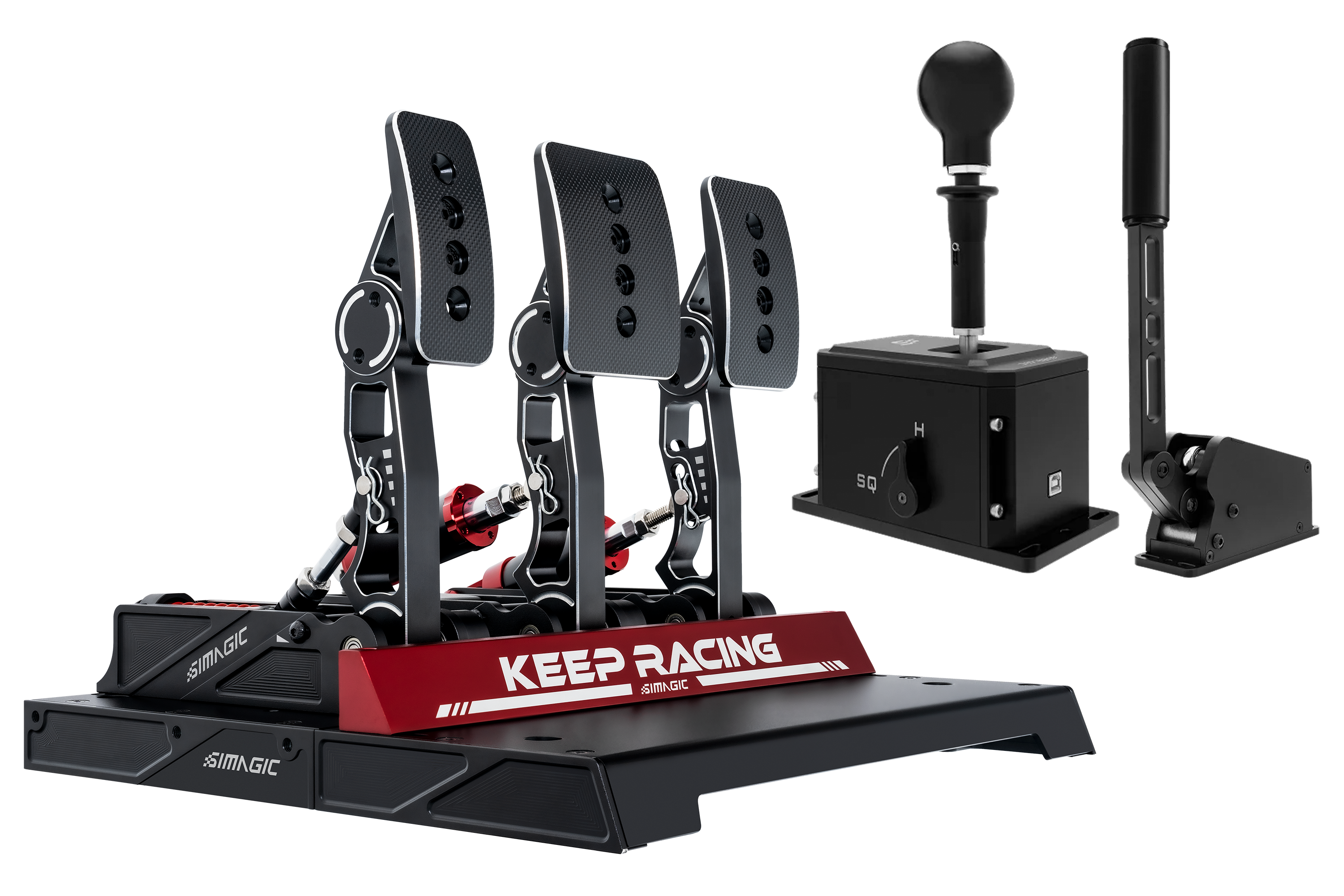 NexusPedal Pro 3-Pedal Set, NexusShift 8-Speed Shifter & NexusBrake Handbrake Bundle – load cell pedals, dual-mode shifter and handbrake bundle – photo 1 of 4