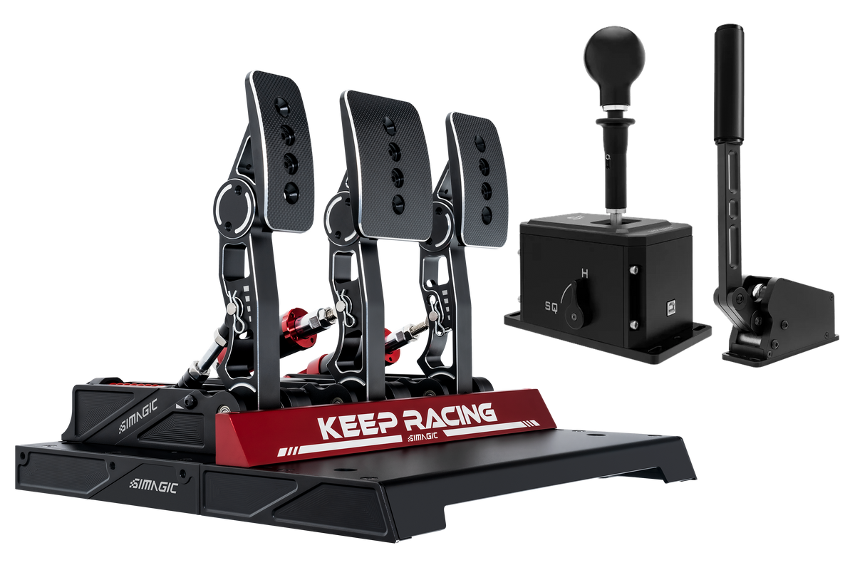 NexusPedal Pro 3-Pedal Set, NexusShift 8-Speed Shifter & NexusBrake Handbrake Bundle – load cell pedals, dual-mode shifter and handbrake bundle – photo 1 of 4