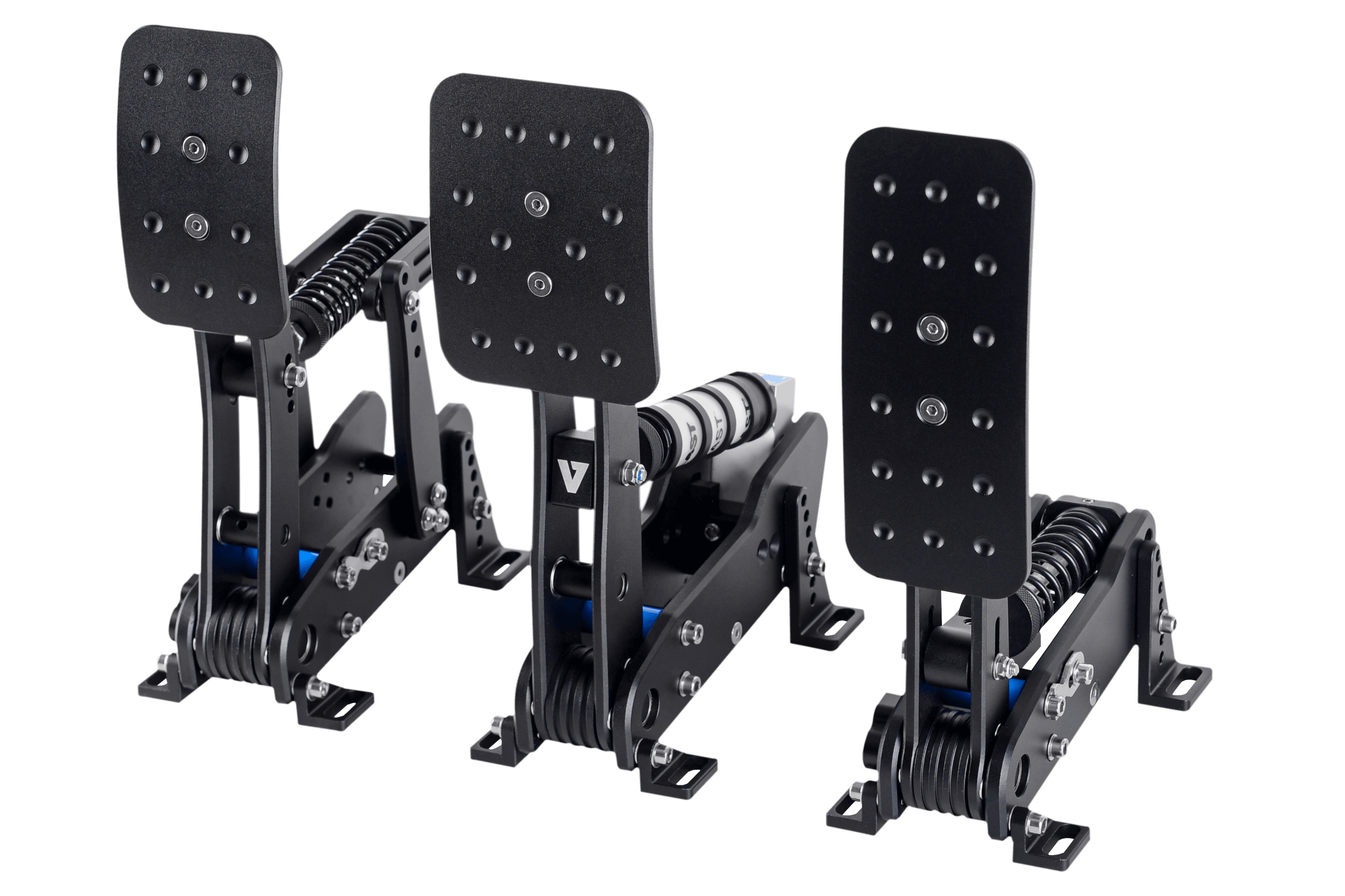 NexusPedal Race 3-Pedal Set – 200 kg Load Cell Brake, All-Aluminium, 24-Bit Controller – NexusPedal Race all-aluminium load cell 3-pedal set – photo 1 of 4