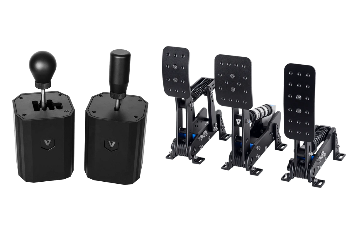 NexusPedal Race 3-Pedal Set + NexusShift Dual-Mode 7-Speed Shifter Bundle – 3-pedal set with dual-mode H-pattern and sequential shifter – photo 1 of 8