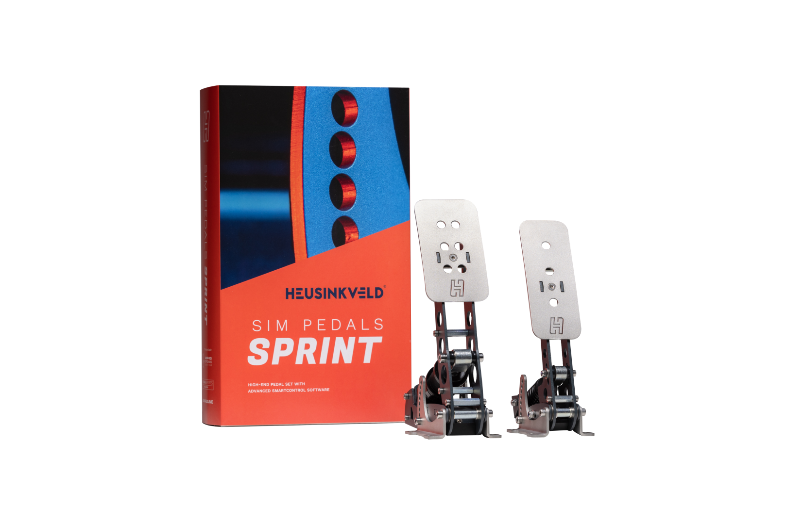 NexusPedal Sprint 2-Pedal Set – Load Cell Brake (65 kg) & Throttle, Stainless Steel, Black – NexusPedal Sprint 2-pedal load cell sim racing pedals in black – photo 1 of 2