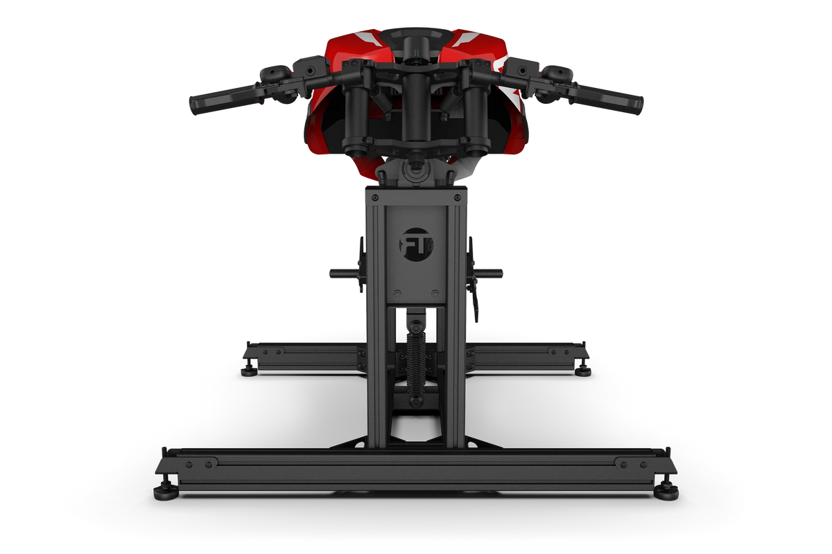 NexusRide Moto Simulator – Motorcycle Simulator for Home with Body Lean & Counter-Steering – NexusRide Moto motorcycle simulator with lean and handlebars – photo 4 of 7