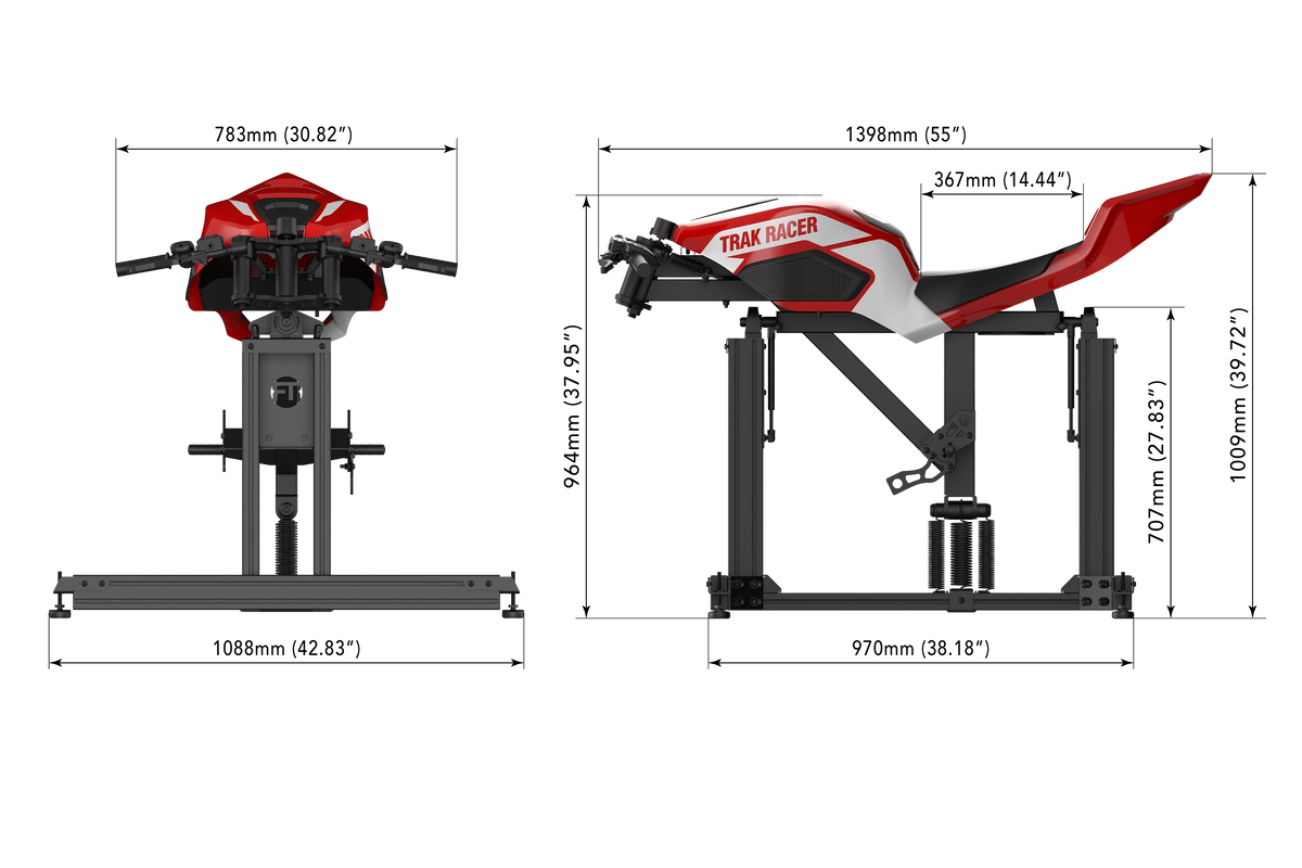 NexusRide Moto Simulator – Motorcycle Simulator for Home with Body Lean & Counter-Steering – NexusRide Moto motorcycle simulator with lean and handlebars – photo 7 of 7