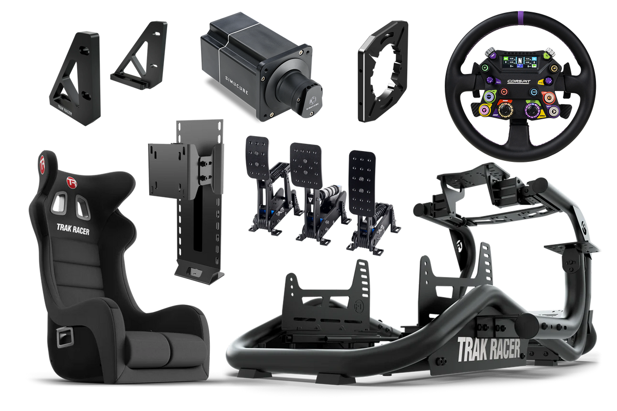 NexusRig Apex Ready-to-Race Sport Bundle – Cockpit, Seat, Monitor Stand, NexusDrive Elite Sport (17 Nm), Wheel & Pedals – NexusRig Apex ready-to-race sport sim racing simulator bundle – photo 1 of 9