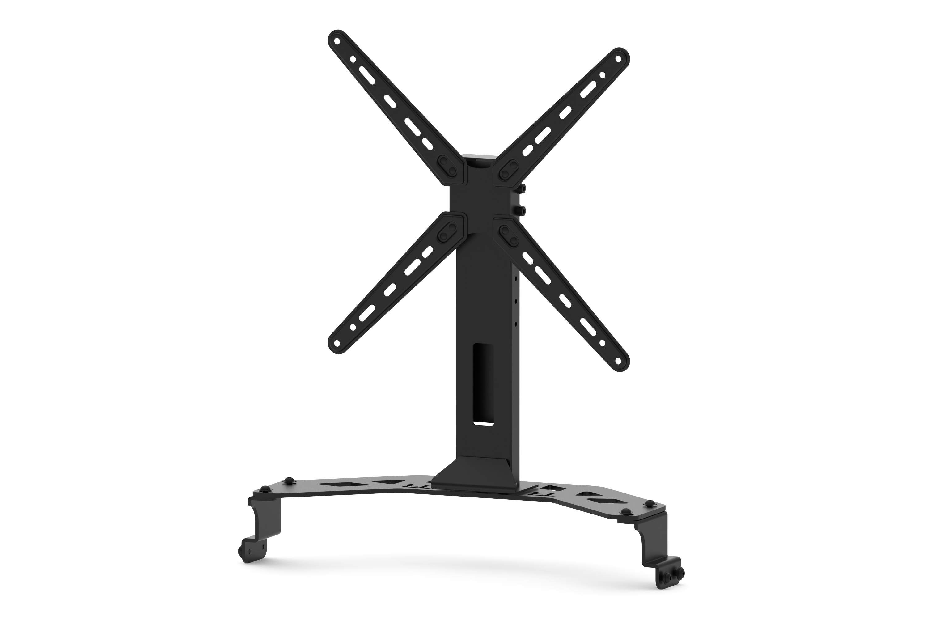 Integrated Single Monitor Stand for NexusRig Compact – Screens up to 50 Inch, VESA 75–400 – integrated single monitor stand on a compact sim racing cockpit – photo 1 of 9