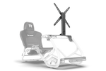 Integrated Single Monitor Stand for NexusRig Compact – Screens up to 50 Inch, VESA 75–400 – integrated single monitor stand on a compact sim racing cockpit – photo 2 of 9
