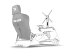 Integrated Single Monitor Stand for NexusRig Compact – Screens up to 50 Inch, VESA 75–400 – integrated single monitor stand on a compact sim racing cockpit – photo 3 of 9