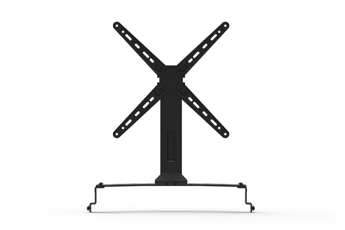 Integrated Single Monitor Stand for NexusRig Compact – Screens up to 50 Inch, VESA 75–400 – integrated single monitor stand on a compact sim racing cockpit – photo 4 of 9
