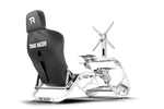 Integrated Single Monitor Stand for NexusRig Compact – Screens up to 50 Inch, VESA 75–400 – integrated single monitor stand on a compact sim racing cockpit – photo 8 of 9