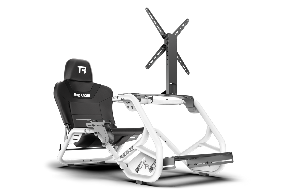 Integrated Single Monitor Stand for NexusRig Compact – Screens up to 50 Inch, VESA 75–400 – integrated single monitor stand on a compact sim racing cockpit – photo 9 of 9