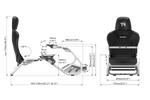 NexusRig Compact – Steel Sim Racing Cockpit with Seat, Reclined & Upright, Up to 25 Nm – NexusRig Compact steel sim racing cockpit with reclining seat – photo 10 of 10
