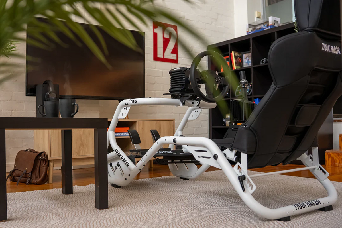 NexusRig Compact – Steel Sim Racing Cockpit with Seat, Reclined & Upright, Up to 25 Nm – NexusRig Compact steel sim racing cockpit with reclining seat – photo 6 of 10