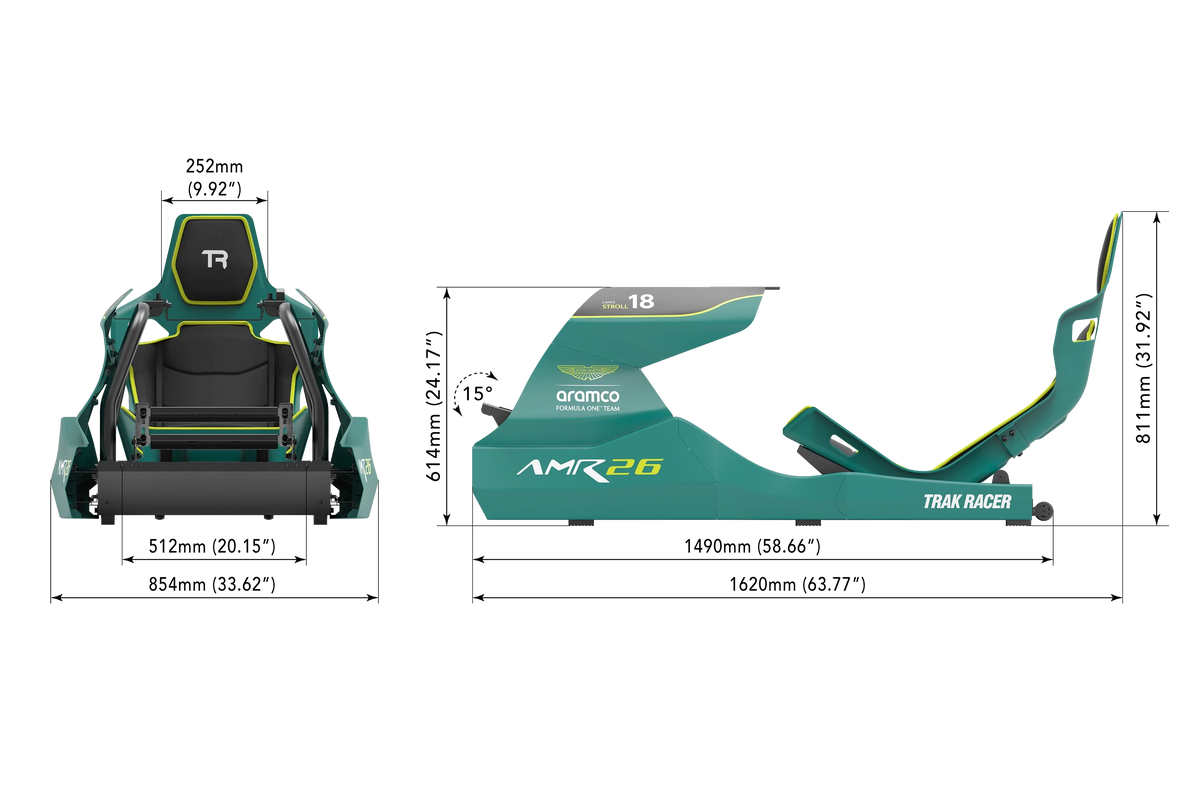 NexusRig F1 Replica (Emerald Edition) – F1 Simulator Cockpit with Team-Edition Formula Seat – NexusRig F1 Replica Emerald Edition formula simulator cockpit – photo 10 of 12