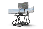 NexusRig Fold Flight Stand – Foldable Flight Sim Stand for Yoke, HOTAS & Rudder Pedals – NexusRig Fold foldable flight sim stand with yoke and side mounts – photo 1 of 14