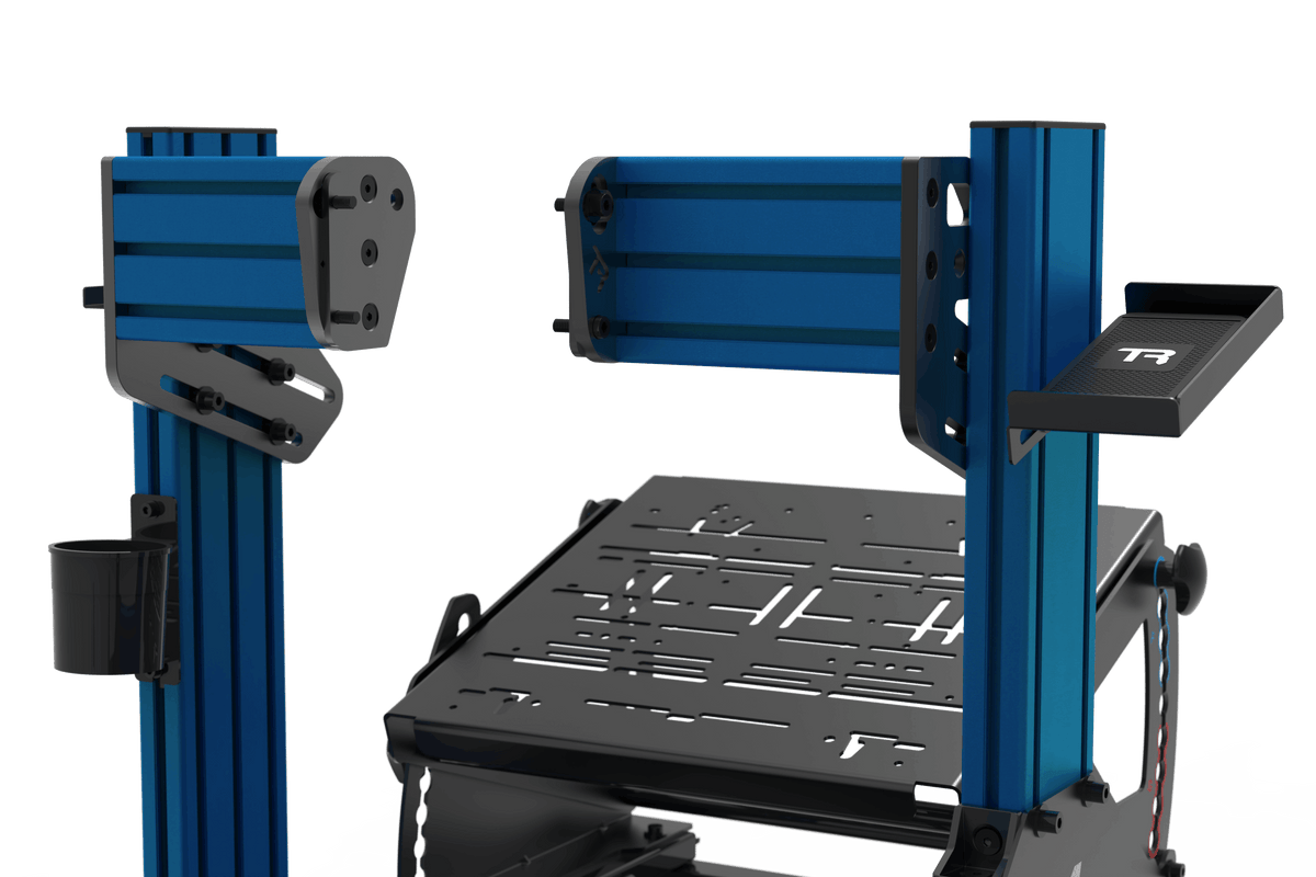 NexusRig Formula Hybrid (Blue Edition) – 160 mm Aluminium Formula & GT Sim Rig with Accessories – NexusRig Formula Hybrid blue aluminium formula and GT sim rig – photo 12 of 13