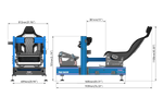 NexusRig Formula Hybrid (Blue Edition) – 160 mm Aluminium Formula & GT Sim Rig with Accessories – NexusRig Formula Hybrid blue aluminium formula and GT sim rig – photo 13 of 13