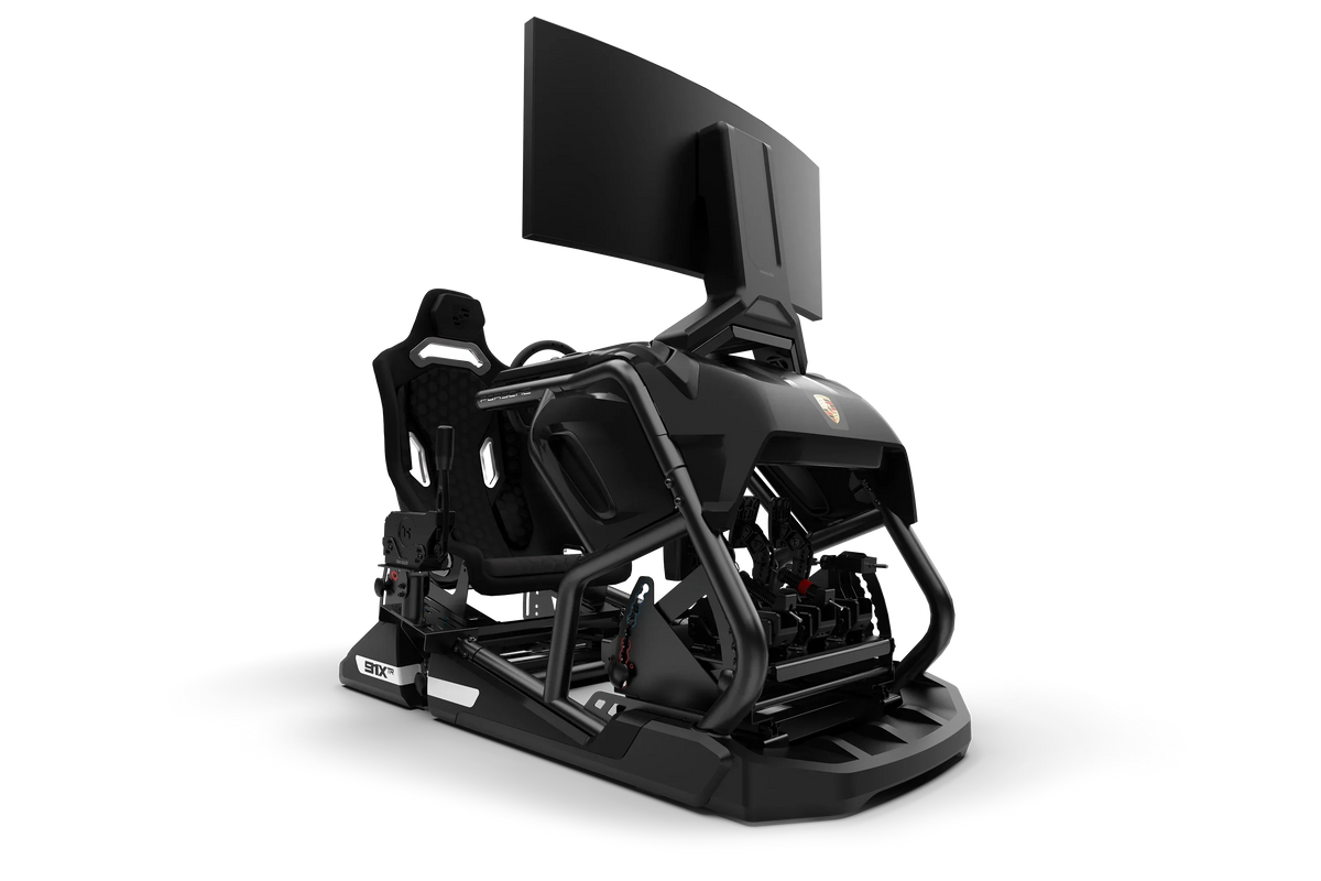 NexusRig GT Hybrid – Designer GT & Formula Racing Simulator, Tubular Steel, White, Yellow or Black – NexusRig GT Hybrid designer GT sim rig with sculpted panels – photo 10 of 11