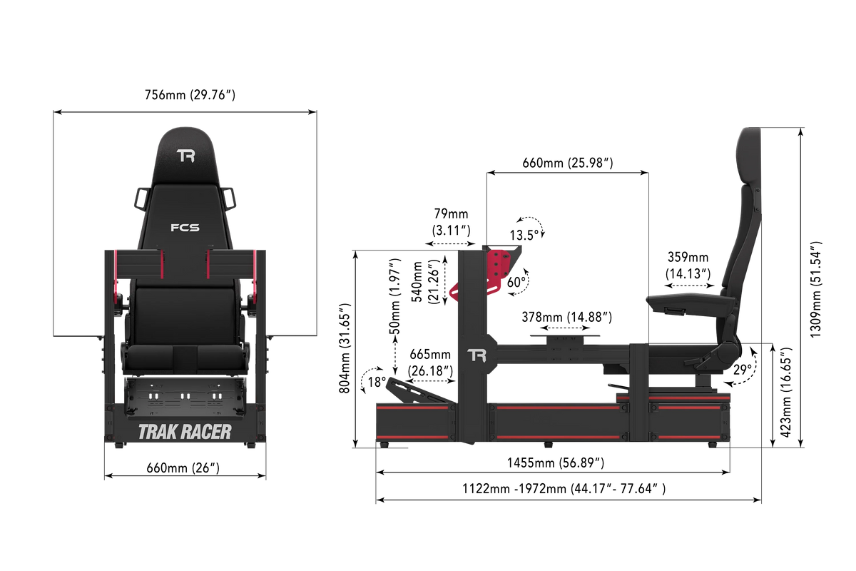NexusRig Titan Flight Edition – 160x40 Aluminium Flight Simulator Cockpit with Flight Seat & Control Mounts – NexusRig Titan flight edition flight simulator cockpit with flight seat – photo 7 of 7