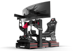 NexusRig Vanguard – Curved Wide-Body 120x40 Aluminium Sim Racing Cockpit with Seat Slider – NexusRig Vanguard aluminium sim racing cockpit – photo 1 of 11