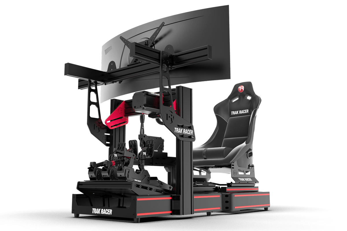 NexusRig Vanguard – Curved Wide-Body 120x40 Aluminium Sim Racing Cockpit with Seat Slider – NexusRig Vanguard aluminium sim racing cockpit – photo 1 of 11