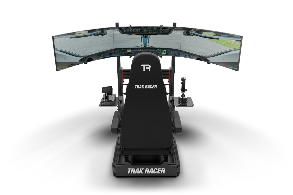 NexusRig Vanguard Flight Edition – 120x40 Curved Aluminium Flight Simulator Cockpit with Flight Seat & Control Mounts – NexusRig Vanguard flight edition flight simulator cockpit with flight seat – photo 5 of 7