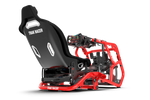 NexusRig Velocity Racing Red – Formula & GT Sim Racing Cockpit, 2-Inch Steel, Up to 30 Nm – NexusRig Velocity racing red formula and GT sim racing cockpit – photo 4 of 9