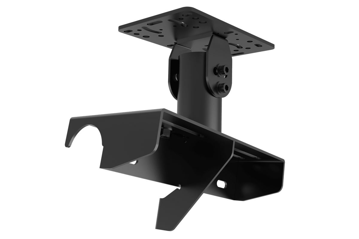 NexusRig Velocity Shifter Mount – Matte Black, Sliding Gear Shifter Mount for 2" Steel Tube – matte black sliding shifter mount on the NexusRig Velocity – photo 4 of 6