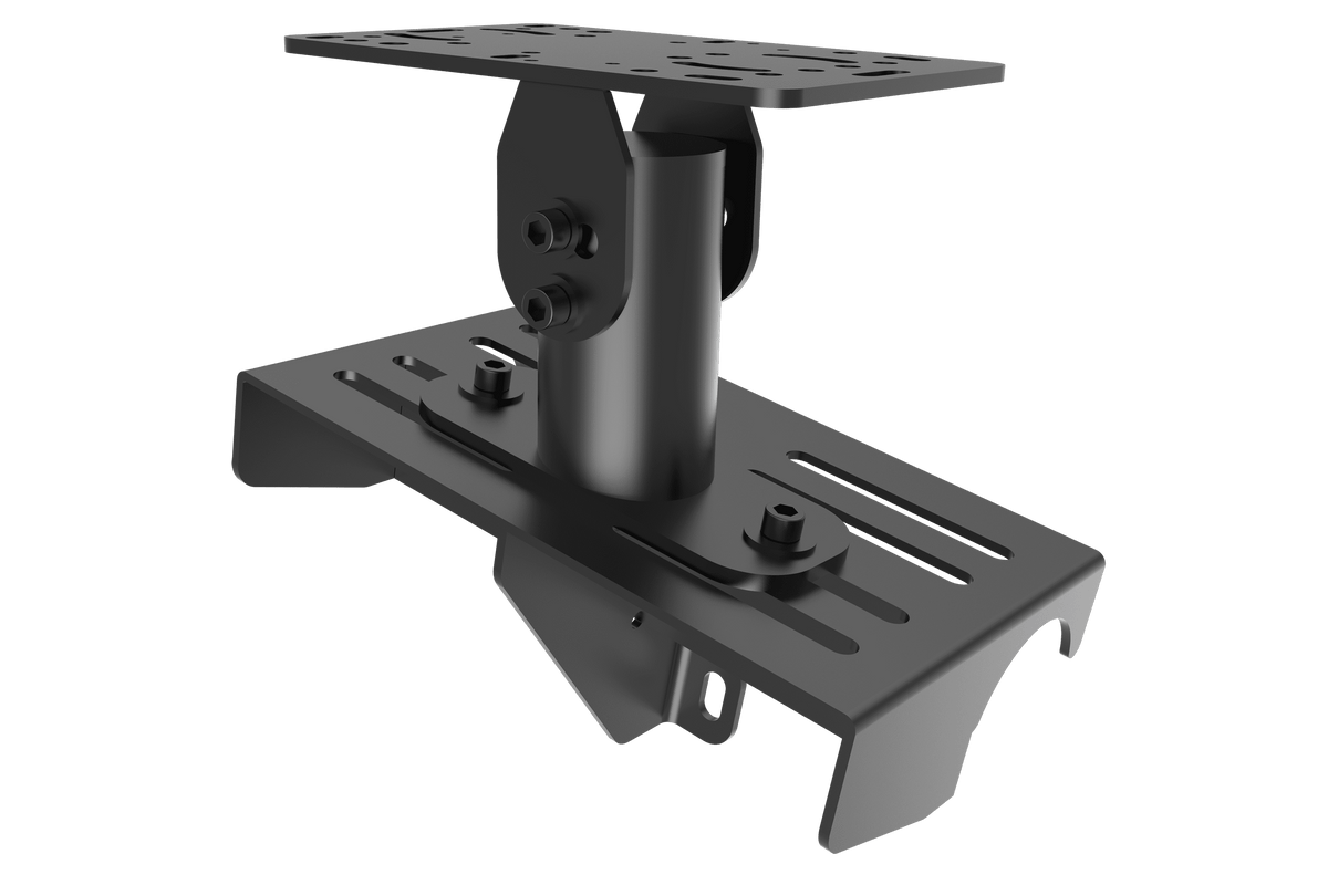 NexusRig Velocity Shifter Mount – Matte Black, Sliding Gear Shifter Mount for 2" Steel Tube – matte black sliding shifter mount on the NexusRig Velocity – photo 5 of 6