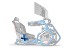 NexusRig Velocity Shifter Mount – Blue, Sliding Gear Shifter Mount for 2" Steel Tube – blue sliding shifter mount on the NexusRig Velocity – photo 1 of 6