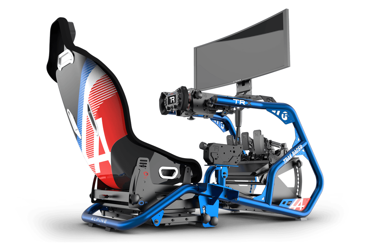 NexusRig Velocity Shifter Mount – Blue, Sliding Gear Shifter Mount for 2" Steel Tube – blue sliding shifter mount on the NexusRig Velocity – photo 2 of 6