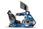 NexusRig Velocity Shifter Mount – Blue, Sliding Gear Shifter Mount for 2" Steel Tube – blue sliding shifter mount on the NexusRig Velocity – photo 3 of 6