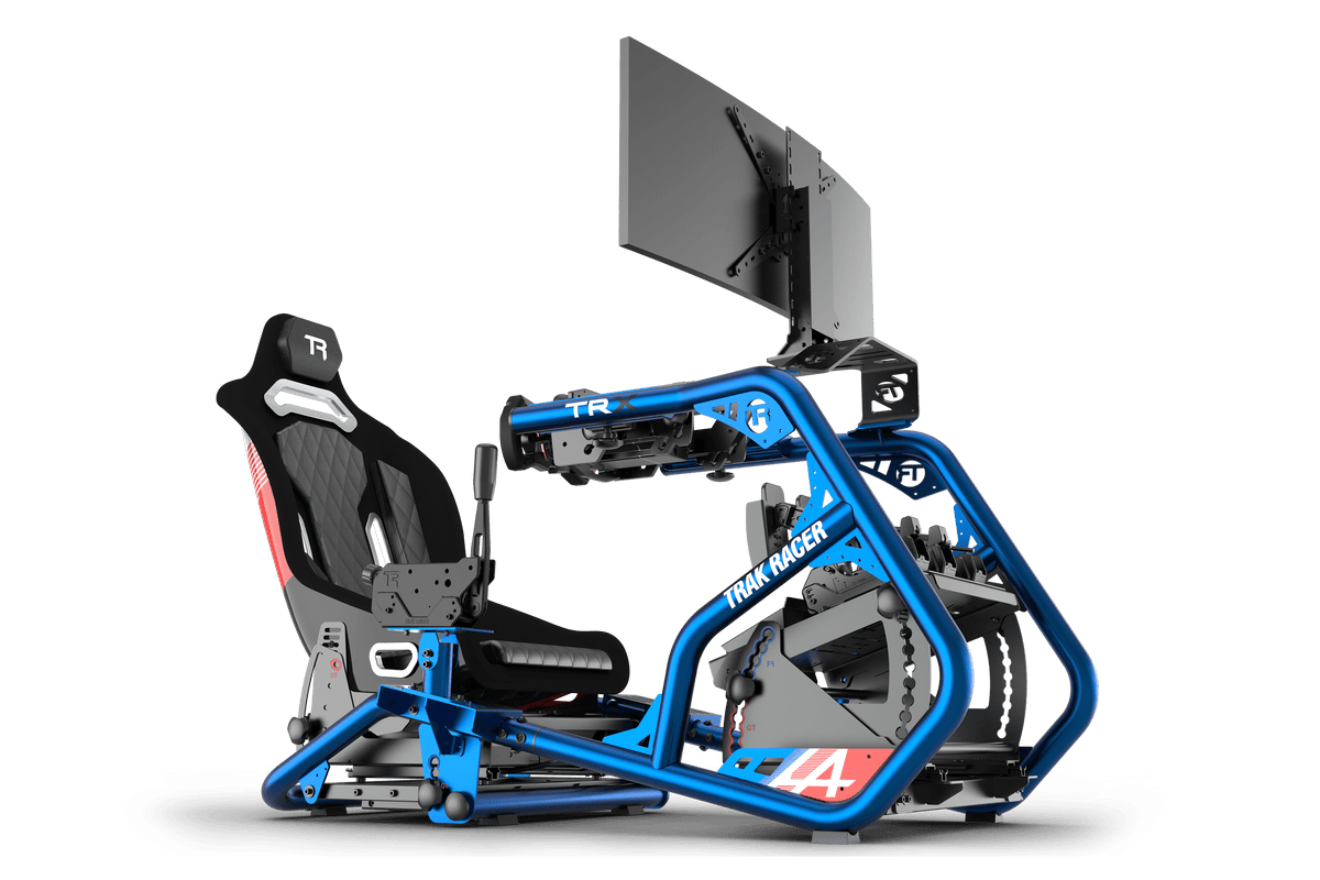 NexusRig Velocity Shifter Mount – Blue, Sliding Gear Shifter Mount for 2" Steel Tube – blue sliding shifter mount on the NexusRig Velocity – photo 3 of 6