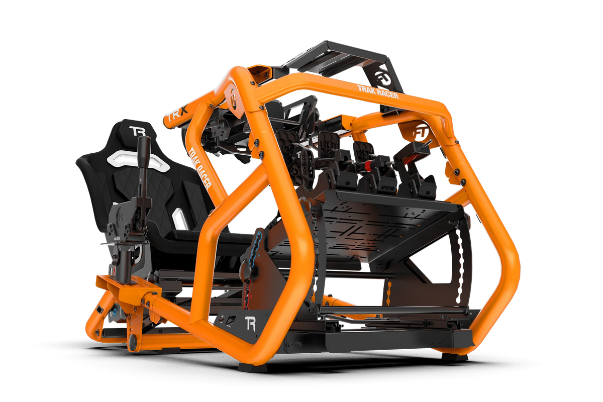 NexusRig Velocity Sunset Orange – Formula & GT Sim Racing Cockpit, 2-Inch Steel, Up to 30 Nm – NexusRig Velocity sunset orange formula and GT sim racing cockpit – photo 1 of 9