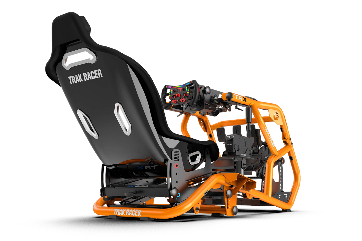 NexusRig Velocity Sunset Orange – Formula & GT Sim Racing Cockpit, 2-Inch Steel, Up to 30 Nm – NexusRig Velocity sunset orange formula and GT sim racing cockpit – photo 4 of 9