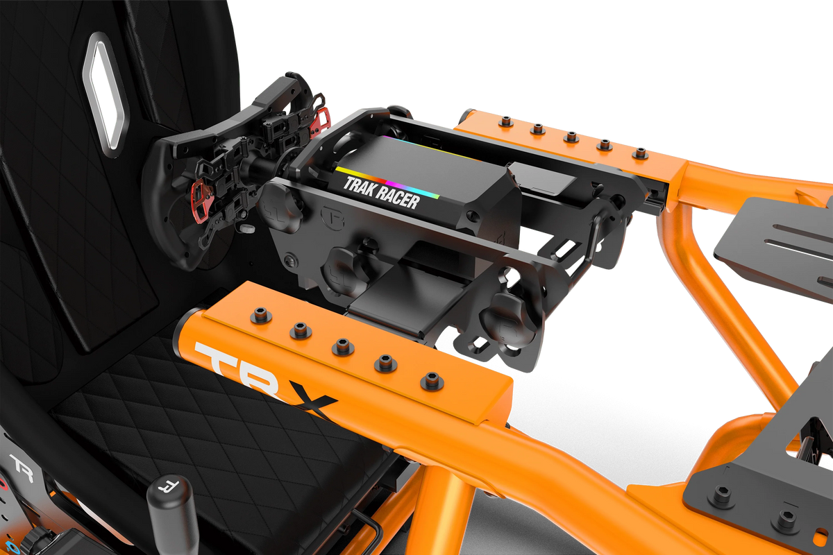 NexusRig Velocity Sunset Orange – Formula & GT Sim Racing Cockpit, 2-Inch Steel, Up to 30 Nm – NexusRig Velocity sunset orange formula and GT sim racing cockpit – photo 8 of 9