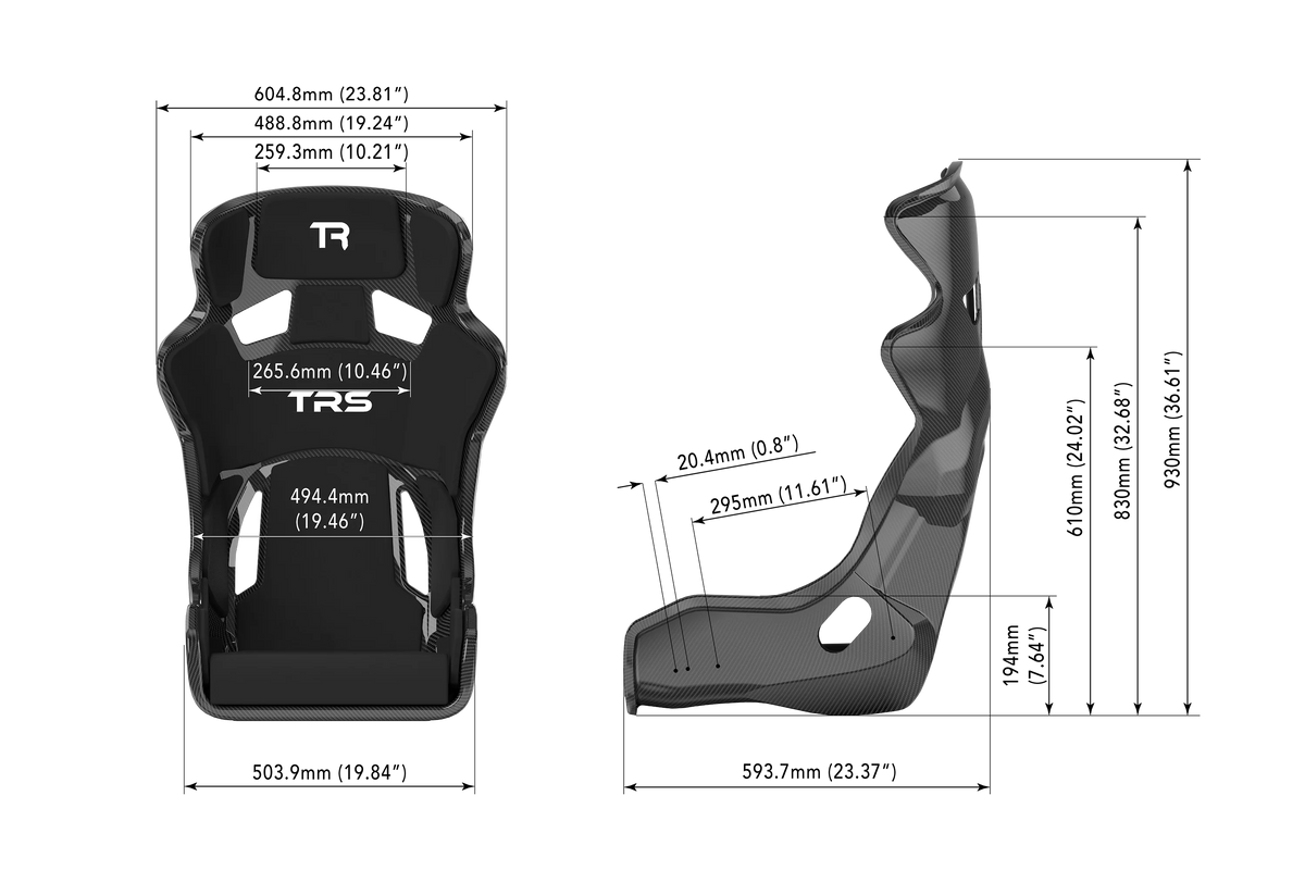 NexusSeat GT Elite Dry Carbon – Genuine Carbon Fibre GT Racing Seat, 200 kg, Harness Ready – genuine dry carbon fibre GT sim racing seat – photo 9 of 9