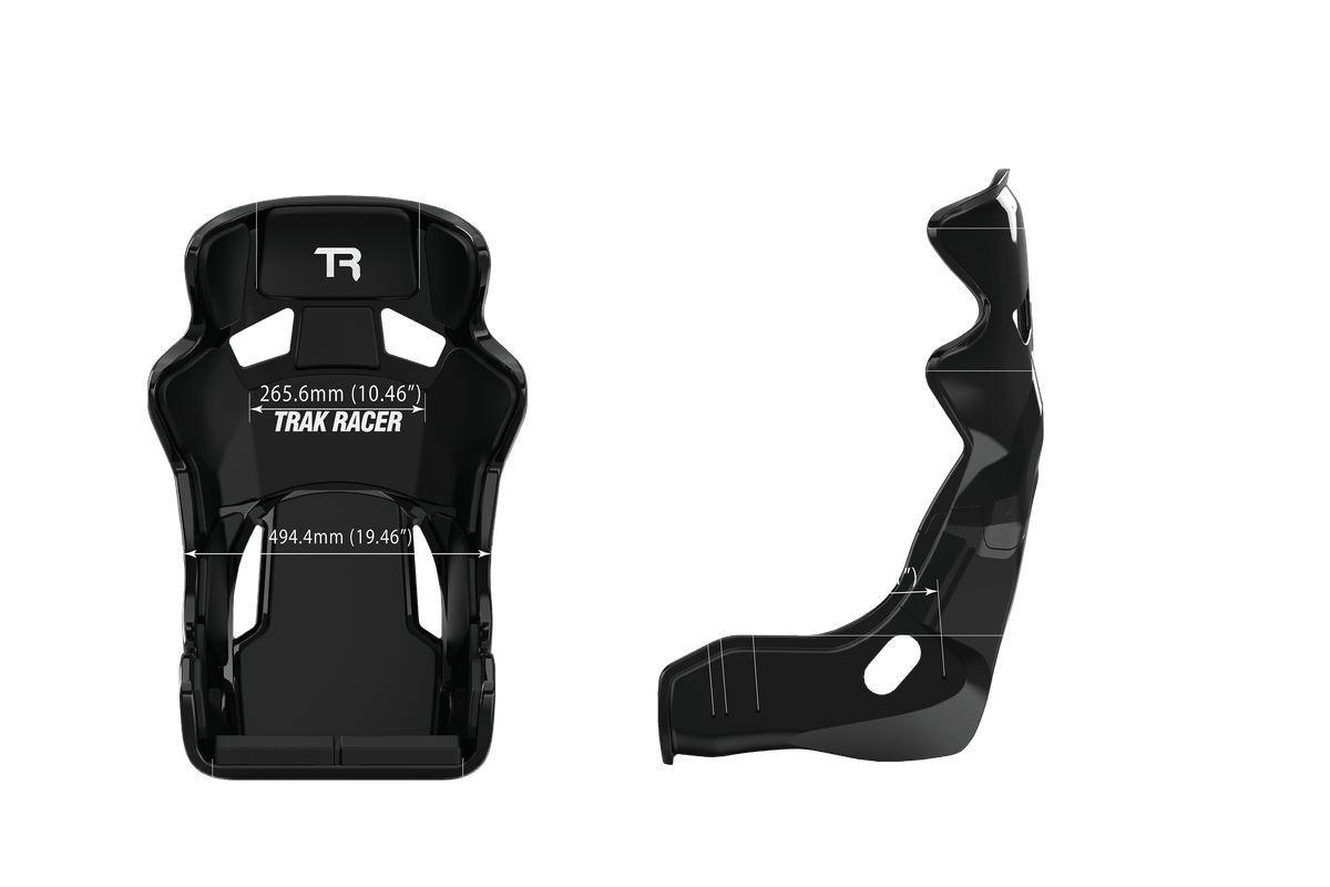 NexusSeat GT Elite – High-Gloss Black Fibreglass Sim Racing Bucket Seat, Up to 200 kg – high-gloss black fibreglass GT sim racing seat – photo 2 of 10