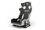 NexusSeat GT Elite – High-Gloss Grey Fibreglass Sim Racing Bucket Seat, Up to 200 kg